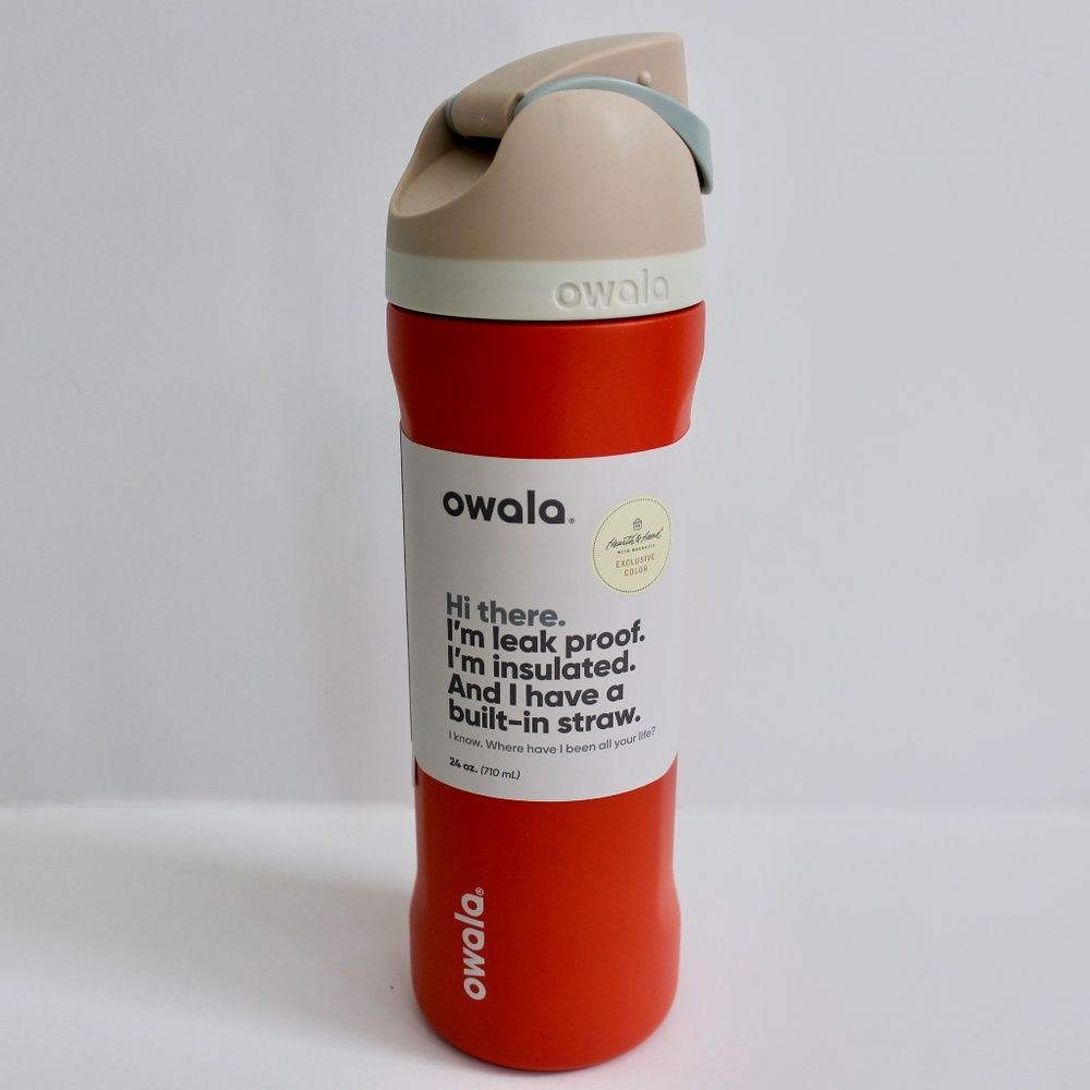 Owala x Hearth & Hand Magnolia Fruit Tart FreeSip Stainless Steel Water Bottle